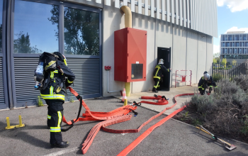 Vignette Manoeuvre pompiers à Montaudran
